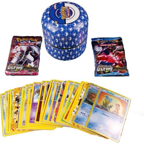 76 pieces/box of Pokemon 4 pieces GX MEGA Shiny Card Game Childrens Pokemon Toy Christmas Gift random color