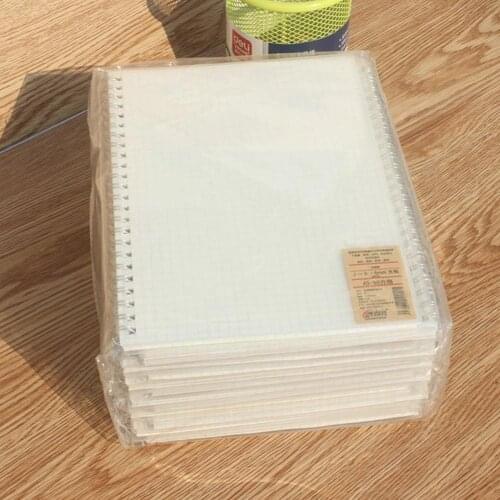 A5 A6 B5 Simple Coil Loose-leaf Notebook Horizontal Stationery School Office Grid Supplies Notebook Planner Business Diary T8G0