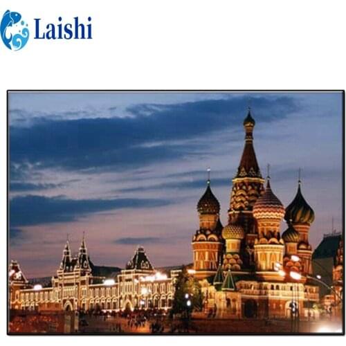 DIY Diamond Painting Modern architectural art in Moscow, Russia Rhinestone Cross Stitch Kit Mosaic Diamond Art Home Decoration