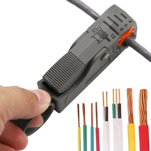 Automatic Wire Stripper Rotary Coaxial Cable Cutter Stripper Pliers Decrustation Pliers Insulated Electrical Straight Peel
