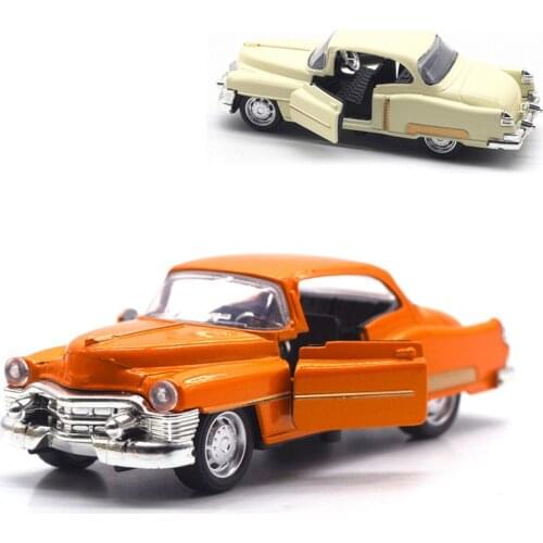 Hot Classic Car Toy Model 1:32 Simulation Pull Back Alloy Diecast Vehicle Collectible Toys Cars for Children 2-Doors Opened Y205