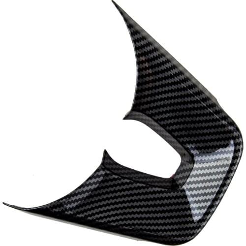 Car Black Inner Steering Wheel Frame Cover Trim ABS Carbon Fiber Style Fit For Kia Optima K5 2016 2017 2018 2019 2020