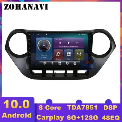 ZOHANAVI 9 inch Android car multimedia system player For Hyundai i10 2014-2017 LHD car gps radio navigation Stereo video player