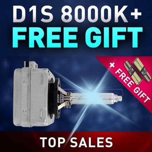 Car Styling 1 Pair 35W D1S Bulb HID Lamp Light Car Headlight Replacement 8000K GLOWTEC