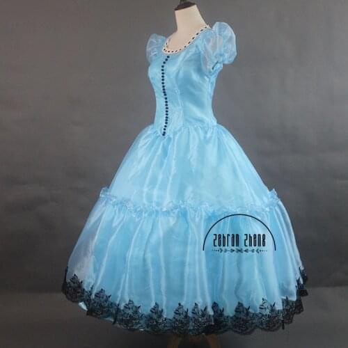 Free Shipping Newest Costume Cosplay Alice Costume Dress wonderful For Women Halloween Party Costumes