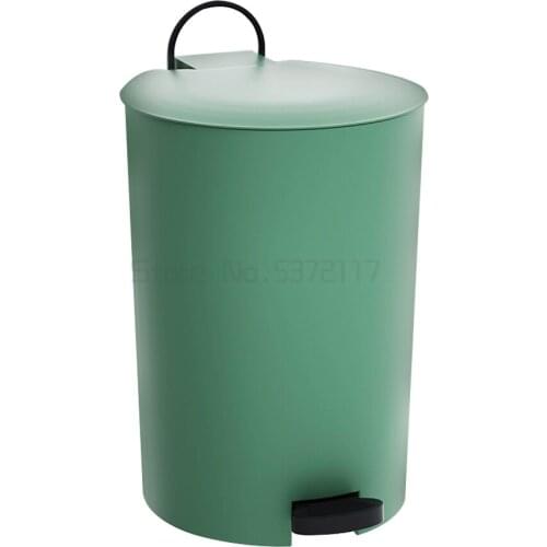 Household garbage can pedal type covered living room bedroom kitchen garbage can portable inner bucket