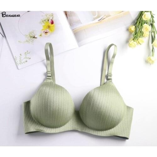 Beauwear 34 36 38 40 42 B C Feminino Langerie Sexy Soutien Gorge Push Up Femme Soutien Gorge Sans Armature Women Foam Padded Bra