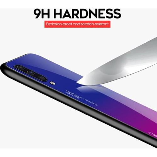 Tempered Glass Case For Samsung A10 A20 A20E A30 A40 A50 A70 A80 A90 Phone Cover For Galaxy Note 8 9 10 Pro S10E S10 S9 S8 Plus