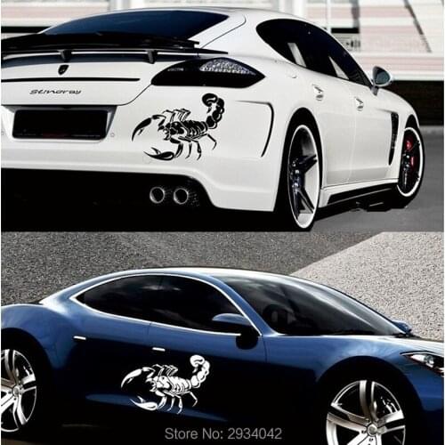 3D car front cover cute scorpion personalized car decoration stickers affixed light eyebrow cover scratch waterproof car bumper