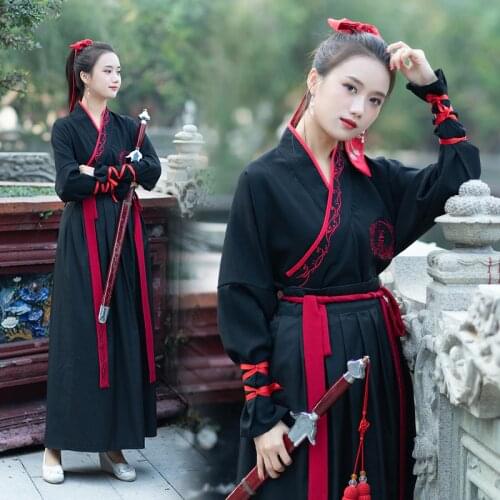 Ancient Tang Dynasty Clothes Chinese Traditional National Fairy Costume Women Men Classical Swordsman Outfist Halloween Suit