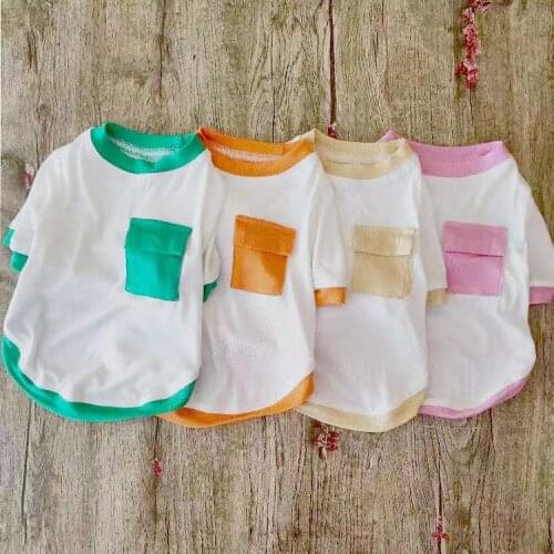 Cat Dog T-shirt Spring Summer Pet Outfit Puppy Apparel Garment Chihuahua Yorkies Costumes Bichon Poodle Pomeranian Clothing 2021