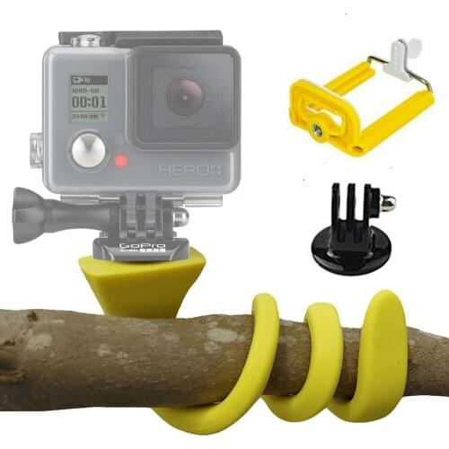 Flexible Octopus smart phone Mount for Gopro Hero5 4 3+Session Xiao Mi Yi SJCAM for iPhone7 6s Smartphone #5