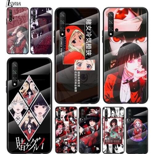 Kakegurui Anime For Honor 30 20 10 9X 8X Pro Plus Lite Tempered Glass Hot New Shell Luxury Cover Phone Case
