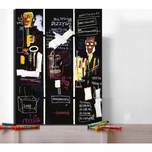 Horn Players by Jean Michel Canvas Painting Print Bedroom Home Decoration Modern Wall Art Oil Painting Poster Salon Picture