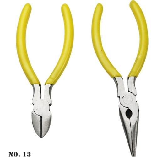 Mini Pliers Diagonal Pliers Handcraft Beading Wire Cable Cutters Cutting Insulated Plier For DIY Small Jewelry Pliers Tools