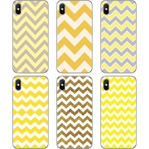 For BQ Aquaris C U2 U V X2 X Lite Pro Plus M E4.5 X5 E5 4G 2017 S 5059 6040L Soft Cover Yellow-Zigzags-streak-Sweet-Life