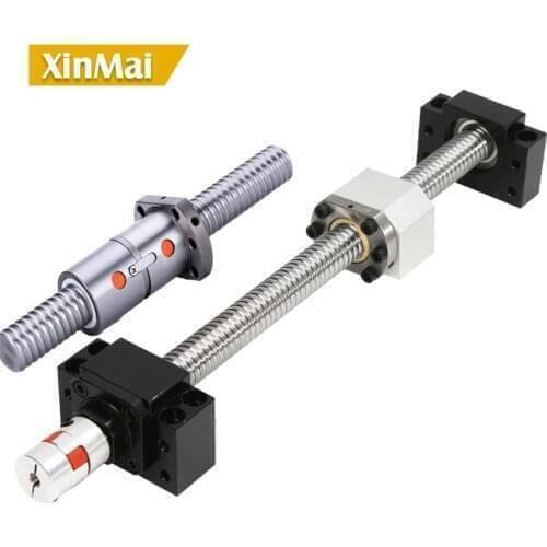 CNC Ballscrew Set : 32MM Ball screw DFU3205 End Machined + RM3205 3210 Ball Nut + BK25 BF25 End Support+ coupler 17x14mm