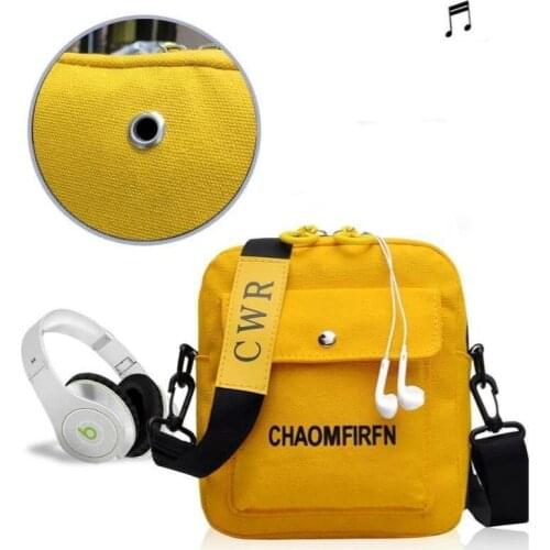 New Fashion Korean Style INS Canvas Small Female Versatile Students Shoulder Bag Soft Girls Cute Flap Bag