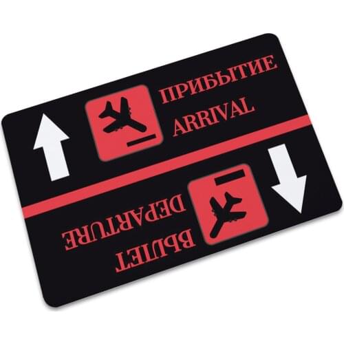New Arrival Russian Funny Doormat Thin Rubber Mat Indoor Outdoor Entrance Christmas Decorations for Home Floor Mat