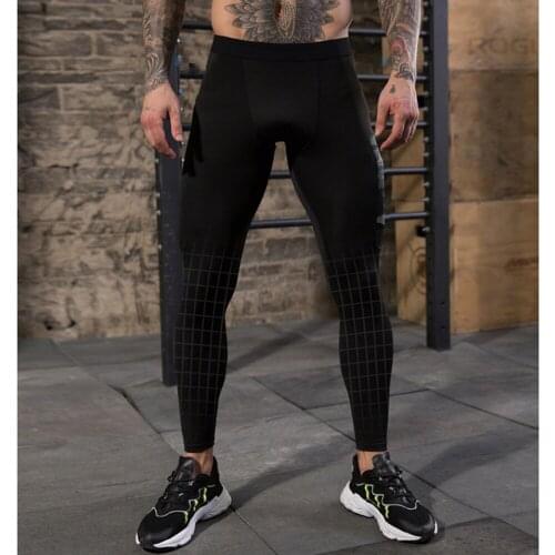 Goth Clothes Mens Fitness Pants Camouflage Leggings With Pockets PRO Training Running Quick-Drying High-Stretch Sports Tights