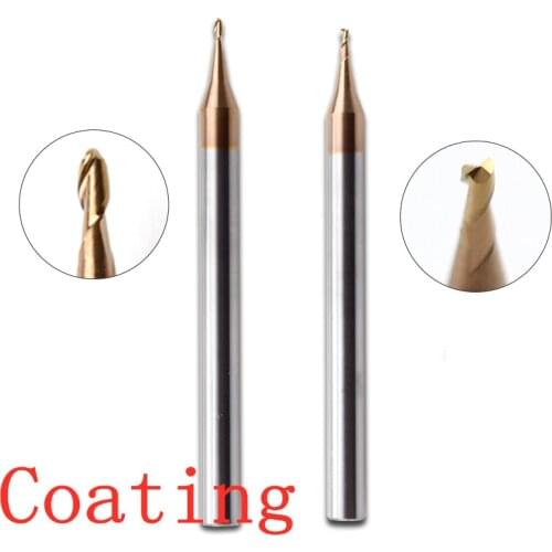 Shipping 1 pcs 0.2 / 0.3 / 0.4 / 0.5 / 0.6 / 0.7 /0.8 /0.9 mm Micro end aluminum carbide mini flat mill CNC cutters tools