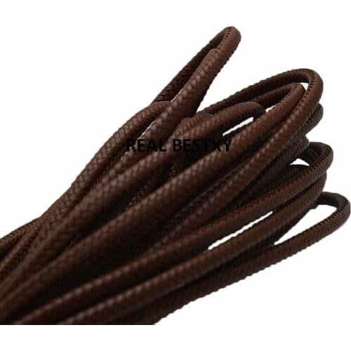 5m/lot approx 5*4mm brown Flat Leather Cord Braid Rope DIY Jewelry Findings Accessories Fashion Jewelry Making Materials diy