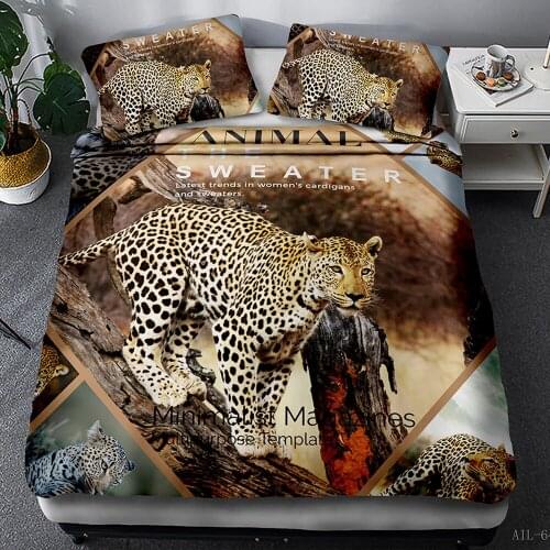 European Style Animals Duvet Cover 3pcs Pets Quilt Cover Bedding Set Queen King Comforter Cover Single Double Bedclothes Bedroom