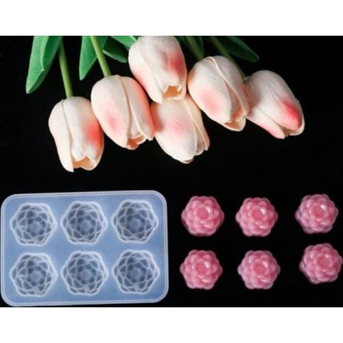 Transparent Silicone Mold Small Rose Flowers Silicone Mold Charms For DIY Crystal Epoxy Aromatherapy Jewelry Silicone Mold