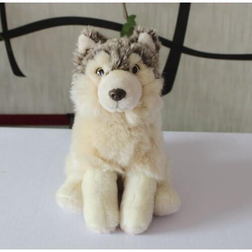 Real life Plush Wolf Doll toy Cute Stuffed Toys Children Gifts soft Alaska dolls High Quality