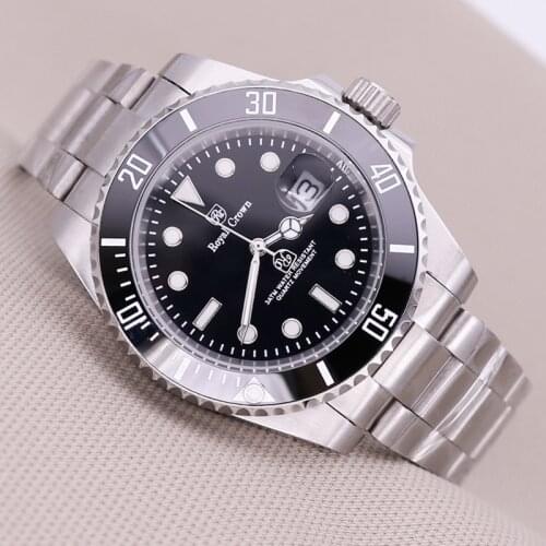 Royal Crown Mens Stainless Steel Watch