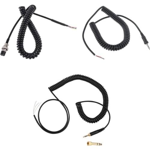 Replacement Spring Cable Cord Wire Plug for Beyerdynamic DT 770 770Pro 990 990Pro Headphone Accessories
