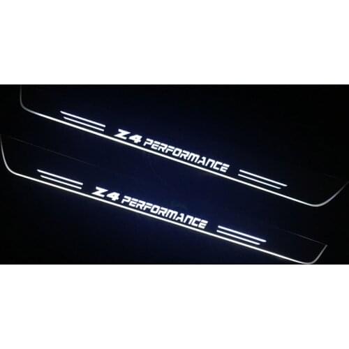 LED Door Sill Lights For BMW Z4 E85 E86 E89 G29 Plate Guard Pathway Welcome Car Scuff Moving Led Pedal Lamps