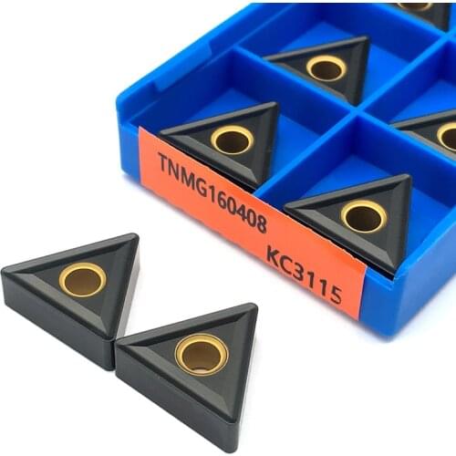 10PCS TNMG160408 KC3115 External Turning Tool High Quality Carbide Inserts TNMG 160408 Blades CNC Lathe Tools For Cast Iron