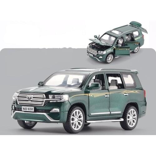 High-quality 1:32 alloy Prado car model,simulation sound and light 6 door,classic car model decoration,wholesale