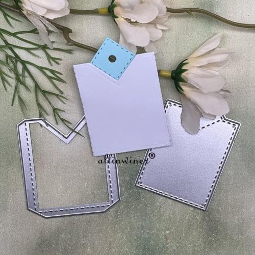 Pull slide envelope tag Metal Cutting Dies Stencils Die Cut for DIY Scrapbooking Album Paper Card Embossing