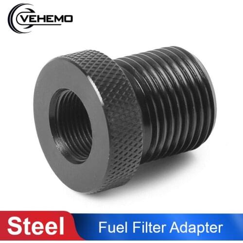 1/2-28 To 3/4-16 Steel Car Oil Filter Threaded Adapter Durable Automotive Connector Thread