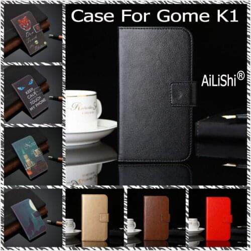 AiLiShi PU Leather Case For Gome K1 Luxury Flip Protective Cover Wallet With Card Slots K1 Gome Case Hot Sale In Stock