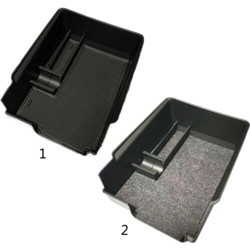 Car Central Armrest Storage Box For -Tesla Model 3/Y 2021 Accessories Center Console Flocking Organizer Containers Car