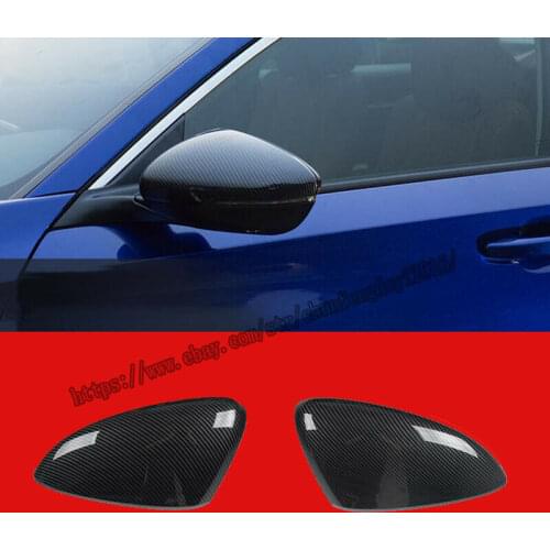 Fit For Honda Accord 10th 2018-2019 carbon fiber ABS Side Mirror Covers Trim 2pc