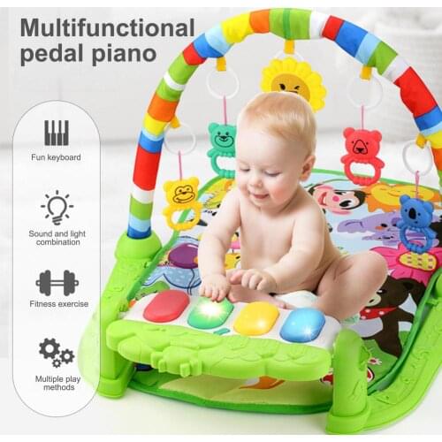 Baby Music Rack Play Mat Puzzle Carpet With Piano Keyboard Kids Infant Playmat Gym Crawling Activity Rug Toys For 0-12 Months