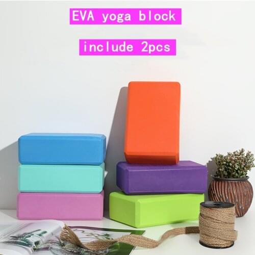 EVA Gym Blocks Foam Brick Training Exercise Fitness Set Tool Yoga Bolster Pillow Cushion Stretching Body Shaping Yoga Block