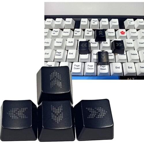 Gaming Keycaps Durable ABS Direction Arrows Keys Keycap OEM Profile Translucent Key for Mechanical Keyboard