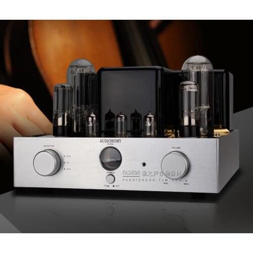 M-838 High-power 22W*2 fever tube AMP 845*2, 6P3P*2, 6N11*2, 12AU7*1 Single-ended Class A tube amplifier with remote control