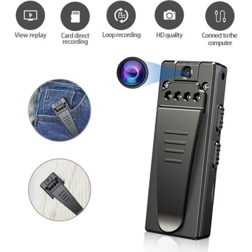 Z8S 1080P Mini Camera Pocket Video Pen Audio Loop Recording With Back Clip Rotating Lens Infrared Night Vision Police Camera