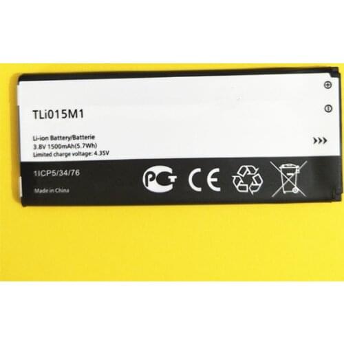 New TLi015m1 battery for Alcatel One Touch Pixi 4 4034A PIXI 4 4034A 4034X 4034F 4034D phone Tli015m7 battery 3.8V 1500mAh