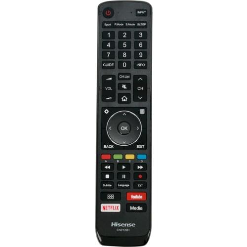 HISENSE New TV Remote Control EN3Y39H for TV HSL4229HDIP HSL4829HDIP HSL5529HDIP HSL11929HDIP HSLC5533HDI HSLC6629HDI