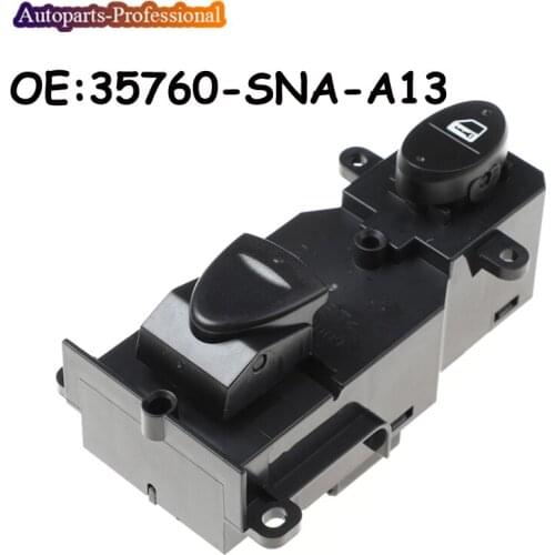 Car Front Right Passenger Side Power Window Switch For H onda C ivic 2006 2007 2008 2009 2010 2011 35760-SNA-A13 35760SNAA13