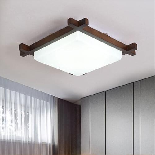 Ceiling lamp LED wooden ceiling lighting dining room bedroom lamp study room teahouse lamp