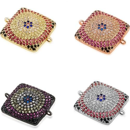 DIY Multi-Color and Multi-Functional Accessories Devil’s Eye Earrings Bracelet Connector To Make Luxurious Jewelry Accessories