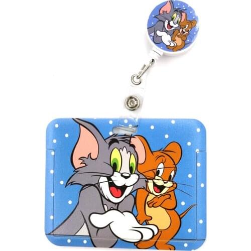 Cute Card Cover Clip Lanyard Retractable Student Nurse Badge Reel Clip Cartoon ID Card Badge Holder accessories